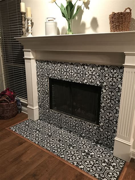 Contact information for aktienfakten.de - #sponsored See how peel-and-stick tiles transformed this boring fireplace into a boho beauty! Blog post: https://www.littlevintagecottage.com/2022/05/diy-fir... 